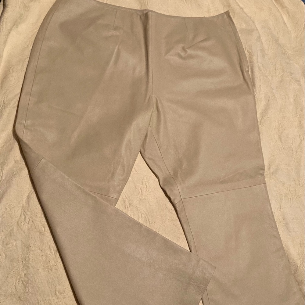 Vintage Newport News Tan Leather Pants